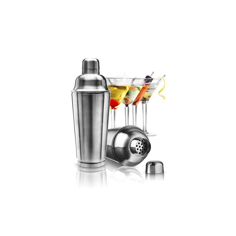 Final Touch Professional Cocktail Shaker with Built-in Strainer (FTA1851)