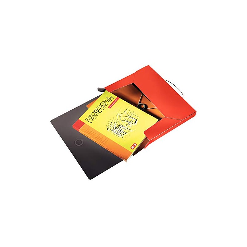 Leitz Solid Storage Box Polypropylene A4 light red