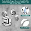 Shower Head Holder, No Drilling, 360° Rotatable Shower Holder with