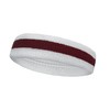 COUVER Boys Premium Quality Athletic Terry Cloth Striped Head Sweatband(1 Piece) - Maroon