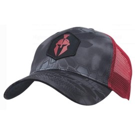Kryptek Spartan Trucker Hat, Typhon/Red, OS, 19SPATHTRE