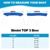 Fuprosico Bimini Top Replacement Canvas 900D Waterproof Bimini Top Cover
