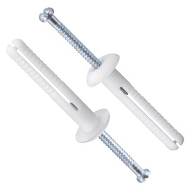 Wensilon 1/4x2 Plastic Hammer Drive Nail in Anchor (100pcs per Box) Cement hammering Anchors