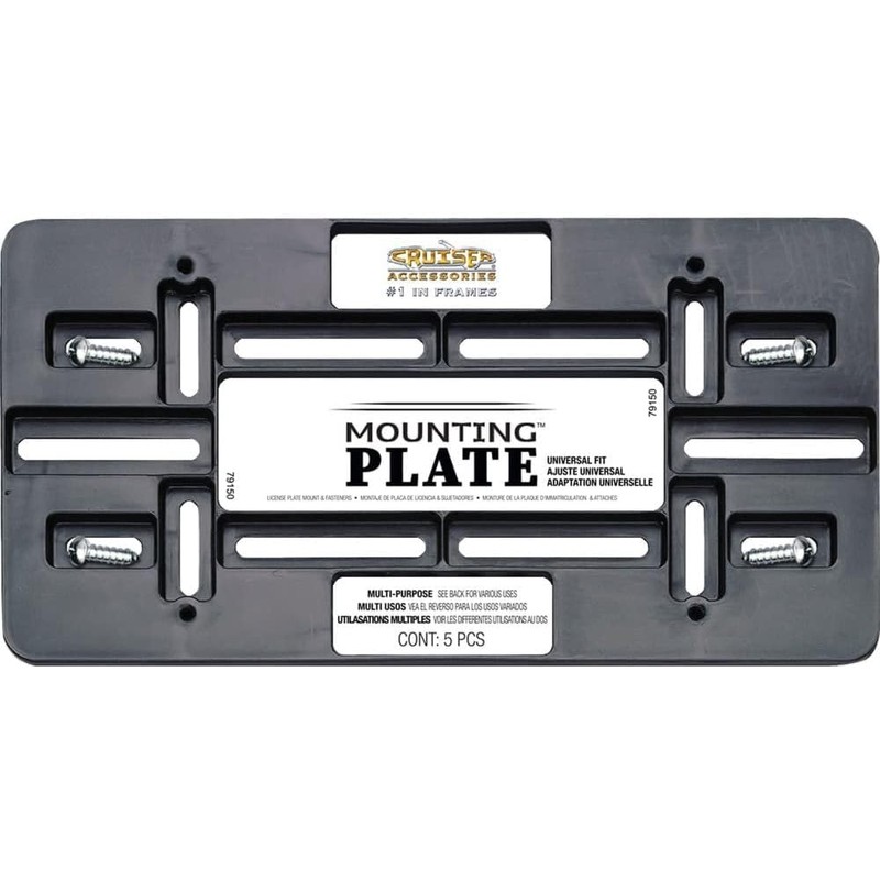 Cruiser Accessories 79150 Placa de Montaje, Negro, 1 Soporte