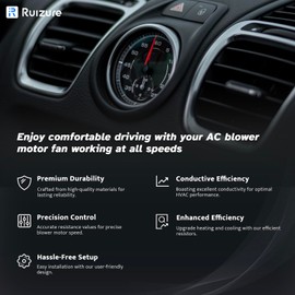 Ruizure AC Blower Motor Resistor HVAC Heater fit for Toyota Tacoma 2005 2006 2007 2008 2009 2010 2011 2012 2013 2014 2015 2016 2017,‎ 973-582 JA1772 RU1435 4P1650 8713804050 8713804052