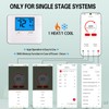WiFi Thermostats for Home Smart Thermostat Single-Stage 1Heat/ 1Cool, APP