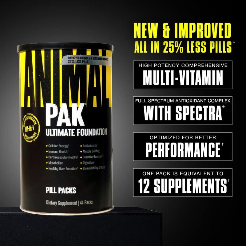 Animal Pak - Convenient Multivitamin for Men & Women Daily
