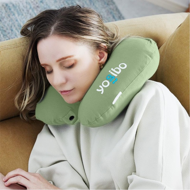 Yogibo Neck Pillow Logo Yogibo Neck Pillow Logo Pale Blue