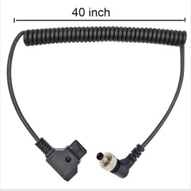 D-Tap to Locking DC 5.5 2.5mm Monitor Power Cable for Video Devices Compatible with Atomos Ninja v SmallHD Shogun Sony PIX-E7 /PIX-E5 7 Touchscreen Display Hollyland Mars 400s