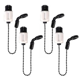 Hirisi Tackle Carp Fishing Bobbins Swinger Drop Off Indicator Brass Chain for Fishing Alarms Bite Alarm Black Chain Adjustable Line Clip (FBA-B2029-4)