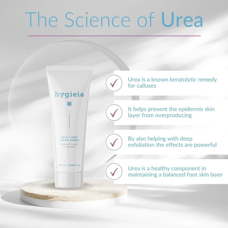 Hygieia + Urea Foot & Sole Cream - Foot-Care Solution