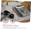 COHEALI 3sets Electronic Scale Trays Stainless Steel Gems Weighting Dish