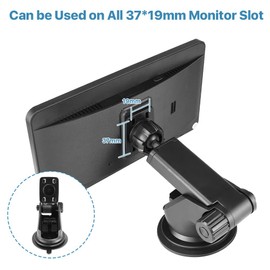 TTXSCAM Flexible Windshield Dashboard Suction Cup Bracket with Sticker for 7Inch 9Inch 10Inch Carplay Display Screen Monitor, Compatible T86 Wireless Carplay