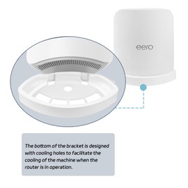 Huafly Wall Mount Bracket for eero Max 7 WiFi, Effortless Installation No Messy Wires Space Saving, Strong ABS Holder, Cable Management at Home & Office