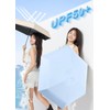 Zleufirty Parasol, Folding Umbrella, UV Protection, 100% Light Blocking, Heat