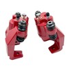 FengTeeh 184858 184859 Red Rear Brake Calipers Driver Passenger Side