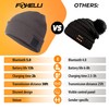 Foxelli Bluetooth Beanie Hat with Headphones Perfect Tech Gift for