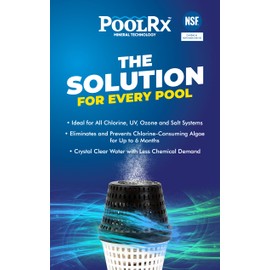 Pool RX 332001 PoolRX+ Booster Blue Swimming Pool Algaecide, Single Unit