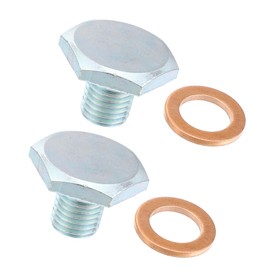 Hihaha Oil Drain Plug/for Car/Durable Steel M10x1.25/2set Silver Tone Copper Tone