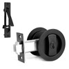 Dontay Pocket Door Lock with Key, Contemporary Entrance Sliding Barn