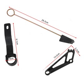 Ronyme 3Pcs cam Phaser & Positioning & Timing Chain Tool Set Crankshaft Positioning Wrench Holder Timing Chain Locking Wedge Tool