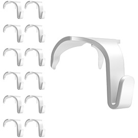 appacare 12 Pcs Molding Hooks for Picture Rails,Moulding Picture Rail Hangers Hooks for Art & Photos (White)