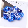 Ipetboom Scrunchie Big Sequin Hair Bow Hair Ties Ropes Sequins