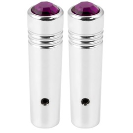 GG Grand General 93054 2-1/4 inches Chrome Aluminum Toggle Switch Extension with Purple Jewel, Compatible with Freightliner and Kenworth
