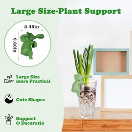 Qilxziy Plant Propagation Buddy,Plant Support for Sprouts, Stems, Shoots, and Cuttings,Cute Little Elephant Shape Plant Supporters for Plant Propagation Station or Indoor Garden,Gift for Plant Lover