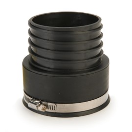 WOODRIVER DustConnection Adapts 4" SCH 40 PVC Pipe to 4" Dust Collection Hose