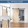 EaseLife 6FT Sliding Barn Door Hardware Track Kit & Handle,Big