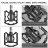 Mountain Bike Pedals - Dual Function Flat and Clipless Pedal