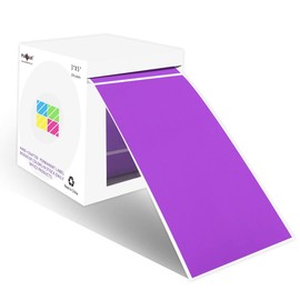 PARLAIM 3 X 5 Inch Rectangle Adhesive Color Coding Stickers,Square Purple Inventory Stickers -250 Per Dispenser Box（Purple）