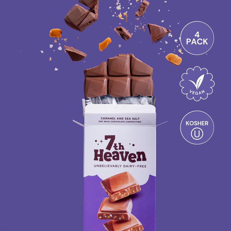 7th Heaven, Vegan Caramel and Sea Salt Oat Milk Chocolate