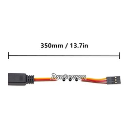 Dantenron RC JR Style Servo Splitter Cable,1 Male to 2 3 4 5 6 Female Y Harness Leads Y Splitter Lead Wire for 1/8 1/10 1/24 Crawler Truck Car Airplane Drone Receiver Servo ESC (1 Male to 3 Female)