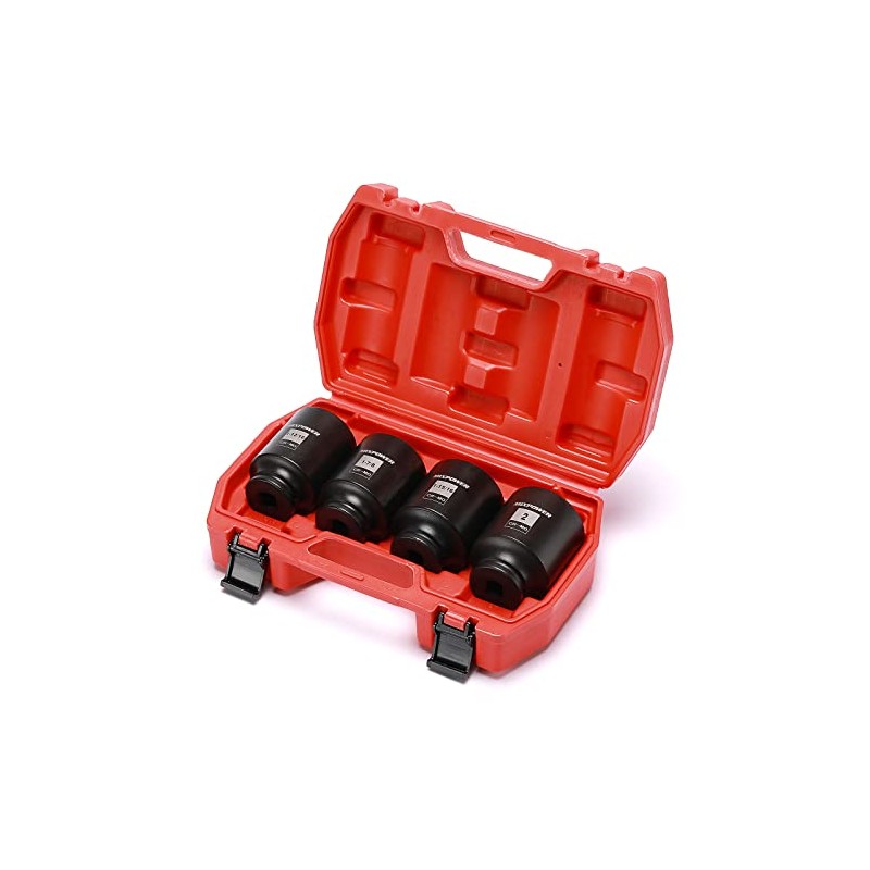 MIXPOWER 1/2-Inch Drive Deep Impact Socket Set, Inch, Cr-Mo, 6