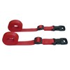 Webbing Strap with Quick Release Buckle, Pack of 2 (Red,