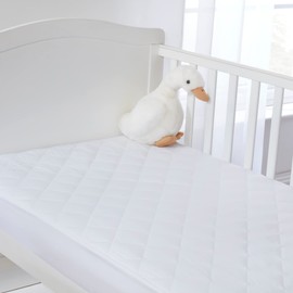 Clair de Lune | Micro-Fresh® Waterproof Quilted Cot Bed Mattress Protector | 70 x 140 cm | Universal Fit for Cot Bed