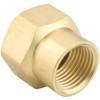 Gilmour Brass Threaded Double Female Hose Connector