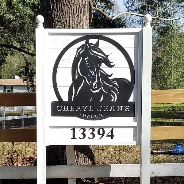 RealSteel Personalized Metal Wall Art - Custom Horse Head Design
