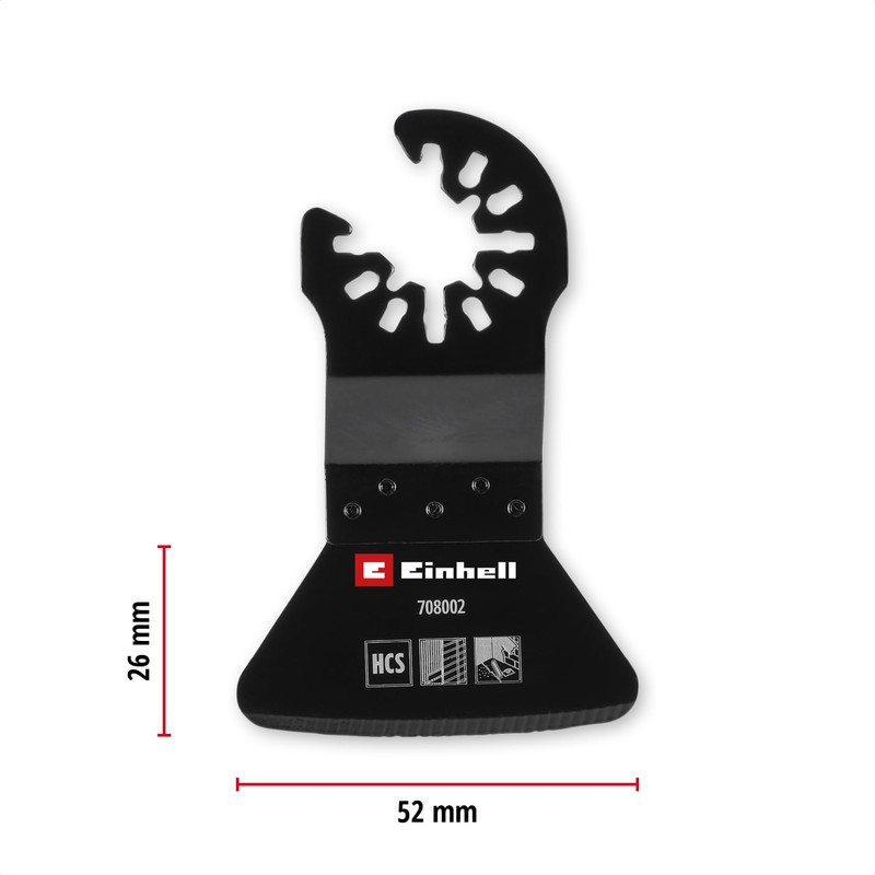 Original Einhell Scraper Rigid 52 mm (Durable Carbon Steel, Open