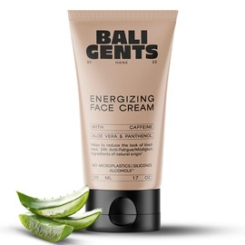 Bali Gents Energising Face Cream - Revitalising Face Cream for Men - Moisturising Men's Face Cream with Caffeine and Aloevera - Antioxidant Face Care - 50 ml