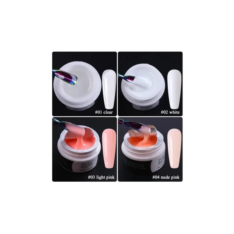 Kit Gel De Construcción Profesional Para Uñas Manicura 4pz F