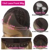 Sapphirwigs Ombre Lace Front Wig Light Brown Synthetic Body Wave