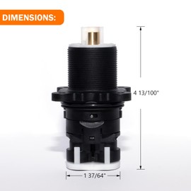 9745299 Pressure Balanced Shower Cartridge for Tub & Shower Valve, Aftermarket Replacement part for Pfister 0X8/JX8/VB8/JV8 Valves, Premium Metal Stem