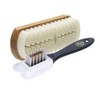 Bürstl Suede Shoe Brush Set with Crepe Brush and Brass