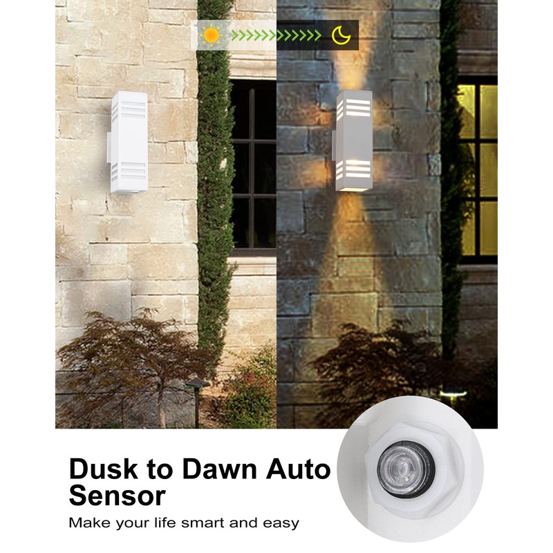 Housen Solutions Dusk to Dawn Outdoor Lighting, IP65 Waterproof Exterior