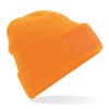 Beechfield Unisex Thinsulate Patch Beanie, Fluorescent Orange