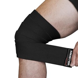 Meister Vendas para Rodilla para Sentadillas y Levantamiento de Pesas – Soporte Elástico de Alta Resistencia de 72"