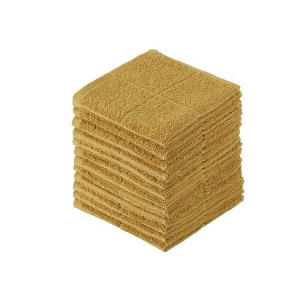 Glynniss - Paños de cocina altamente absorbentes, 100 % algodón, para lavar platos (oro miel)
